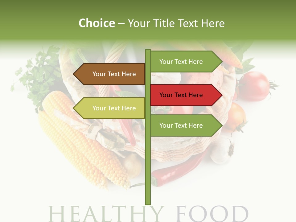 Healthy Eating Nature Corn PowerPoint Template