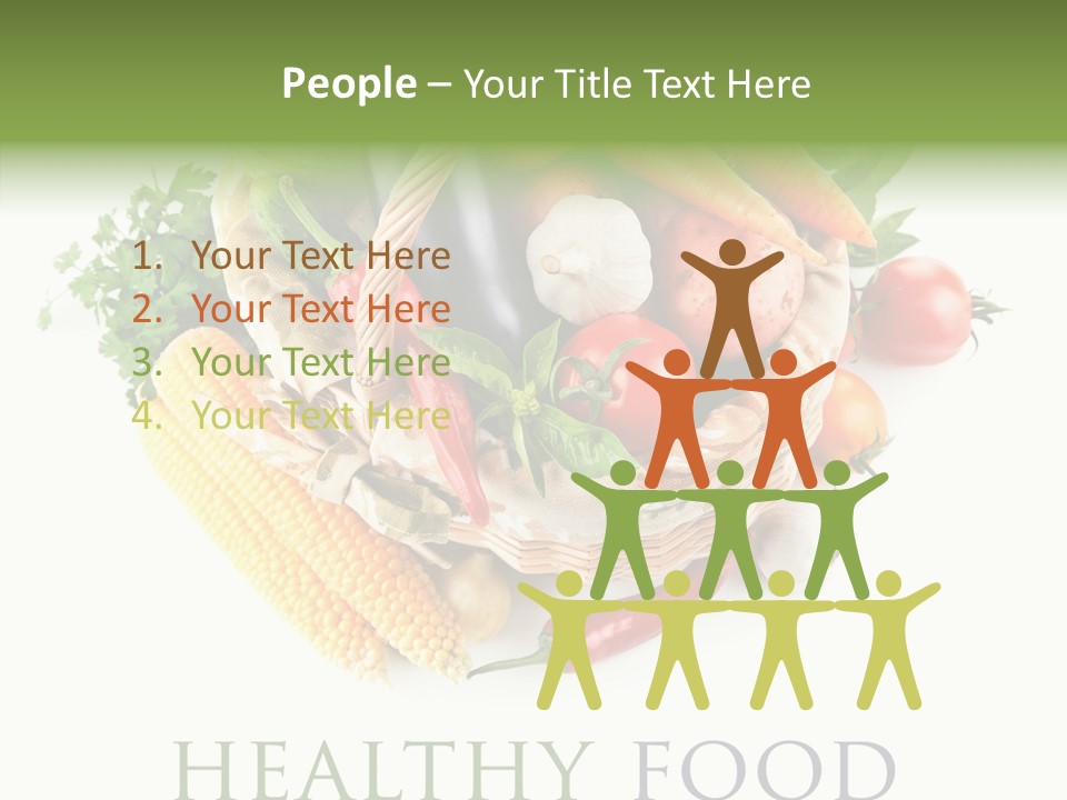 Healthy Eating Nature Corn PowerPoint Template
