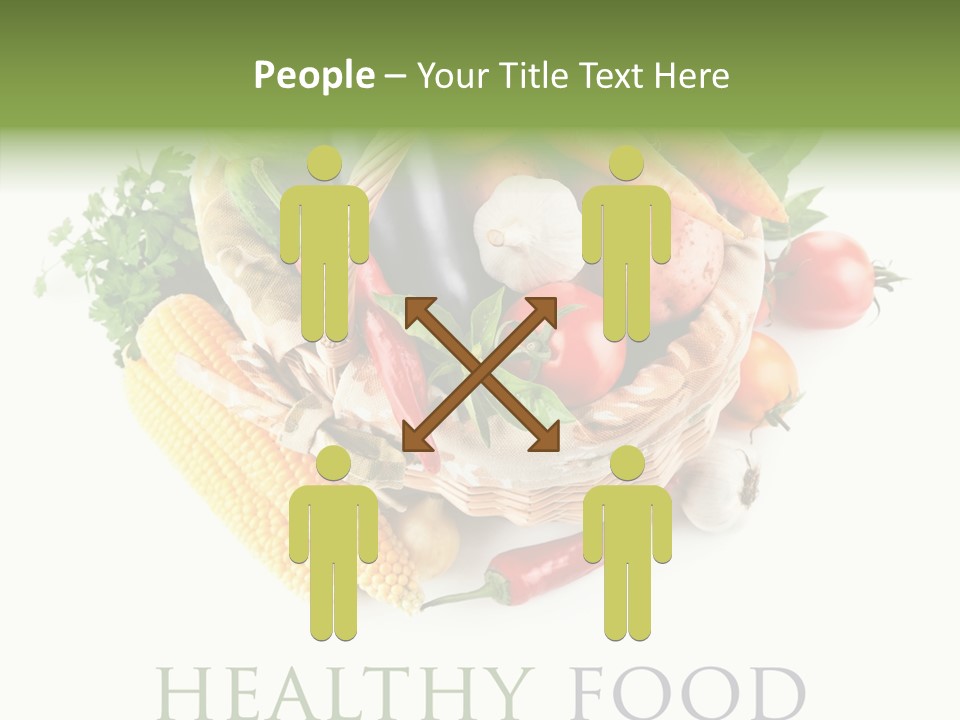 Healthy Eating Nature Corn PowerPoint Template