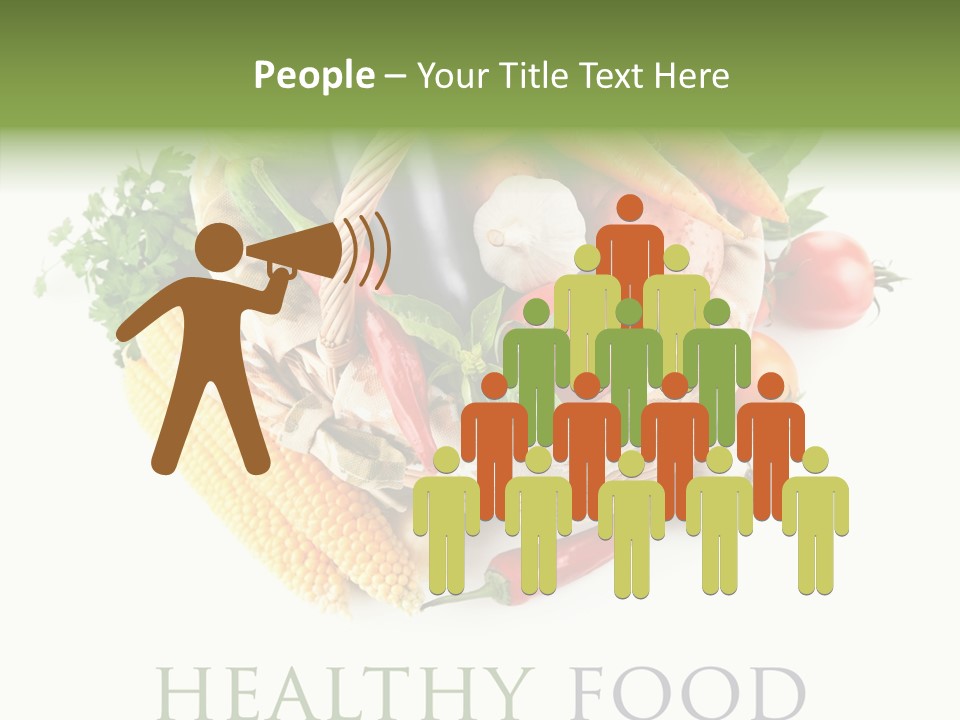 Healthy Eating Nature Corn PowerPoint Template
