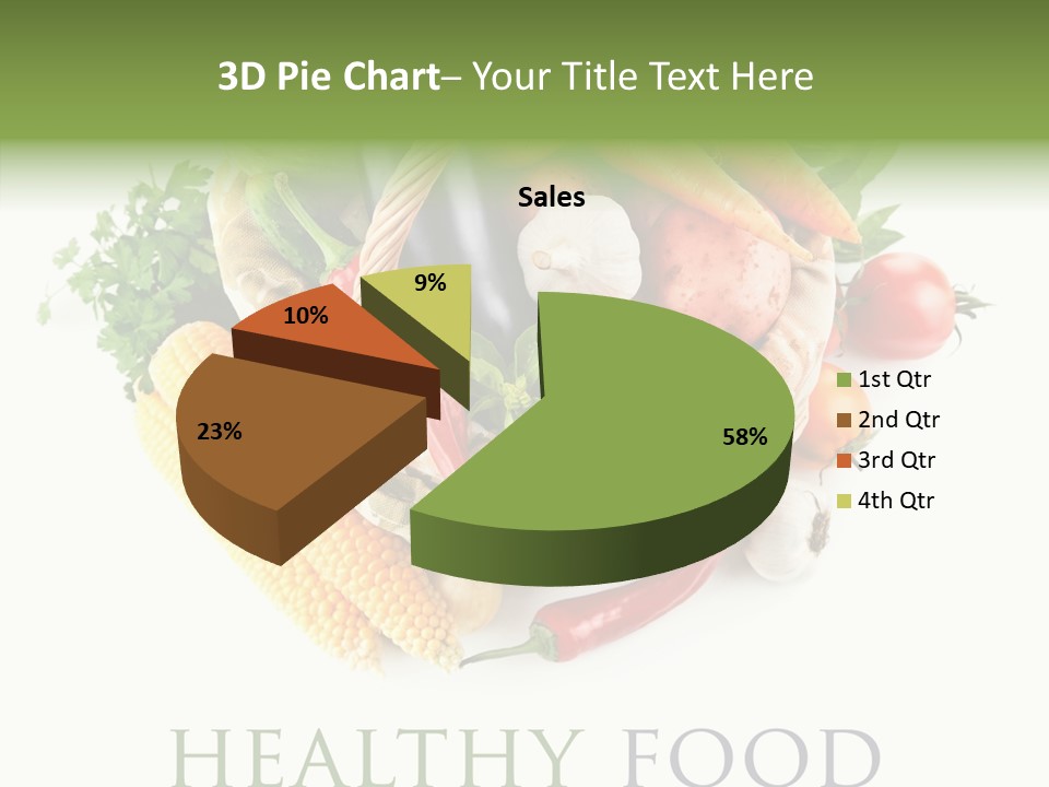 Healthy Eating Nature Corn PowerPoint Template