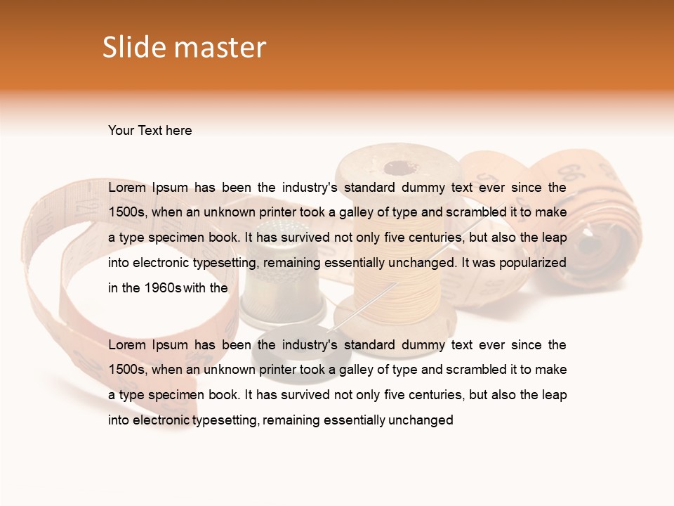 Shears Tool Loop PowerPoint Template
