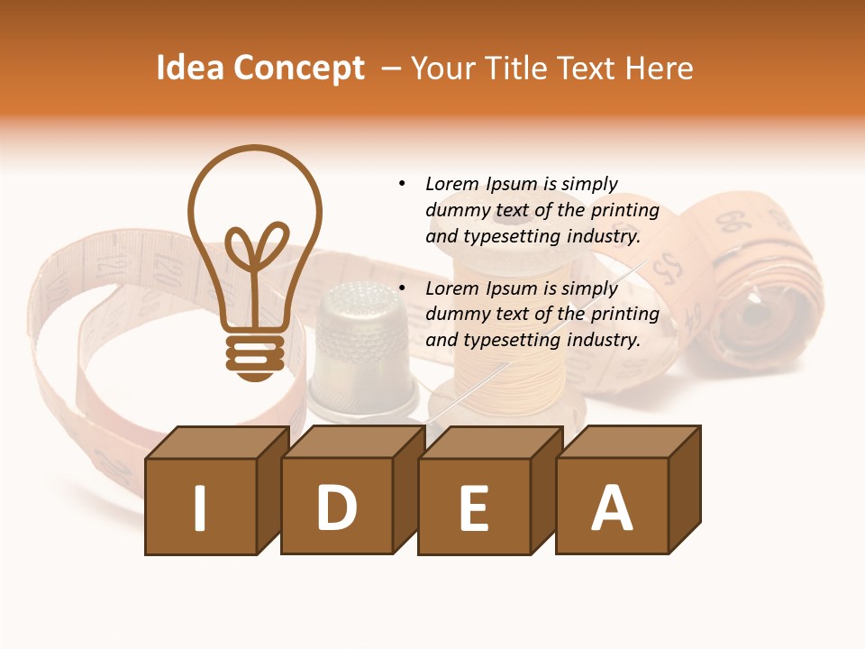 Shears Tool Loop PowerPoint Template