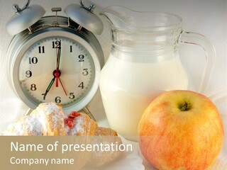 Sleep Drink Meal PowerPoint Template