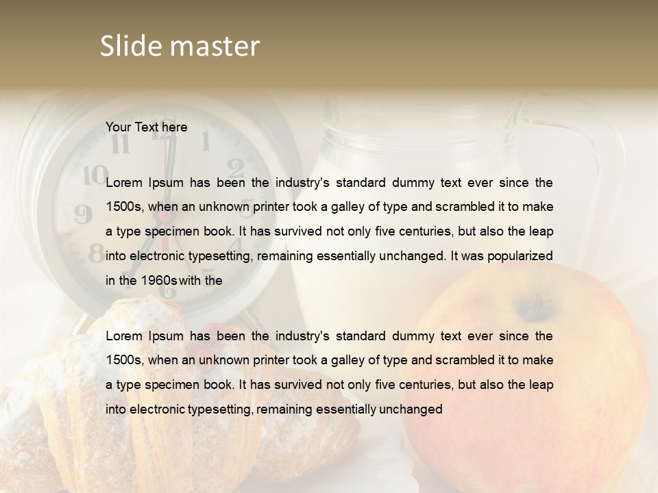 Sleep Drink Meal PowerPoint Template