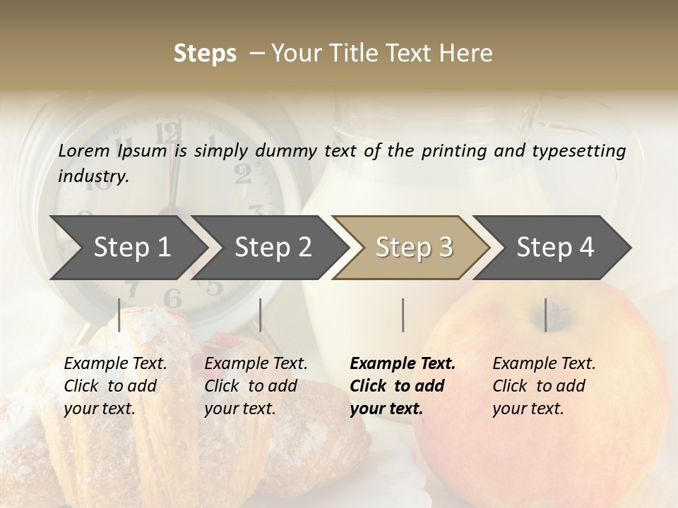Sleep Drink Meal PowerPoint Template