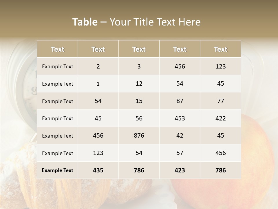 Sleep Drink Meal PowerPoint Template