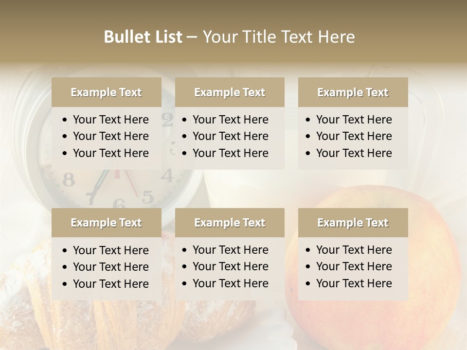 Sleep Drink Meal PowerPoint Template