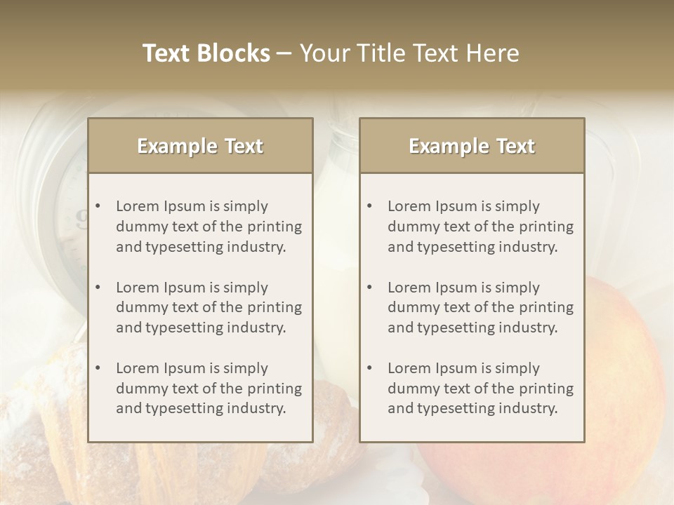 Sleep Drink Meal PowerPoint Template
