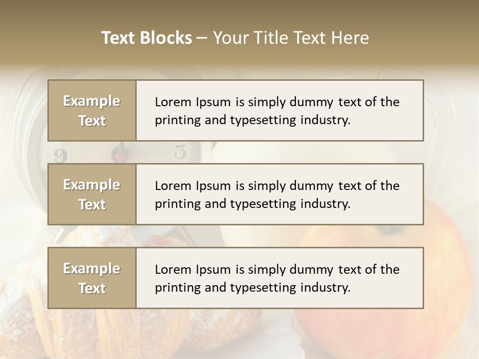 Sleep Drink Meal PowerPoint Template