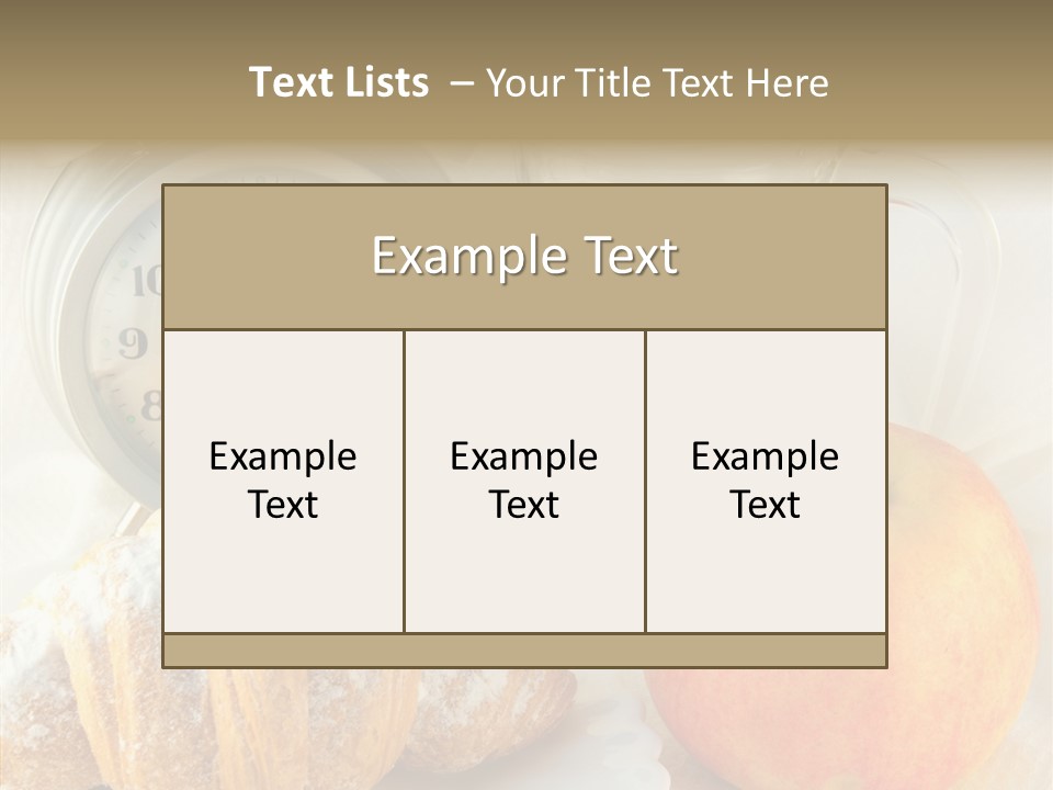 Sleep Drink Meal PowerPoint Template