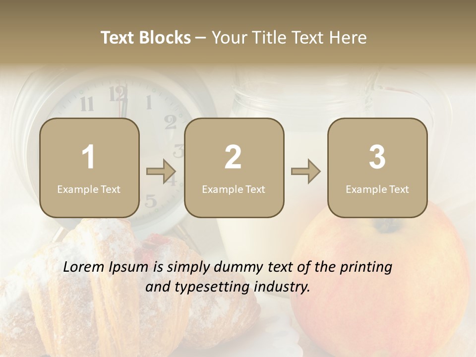 Sleep Drink Meal PowerPoint Template