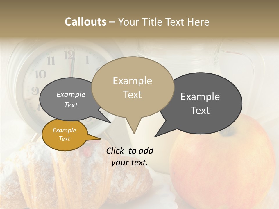 Sleep Drink Meal PowerPoint Template