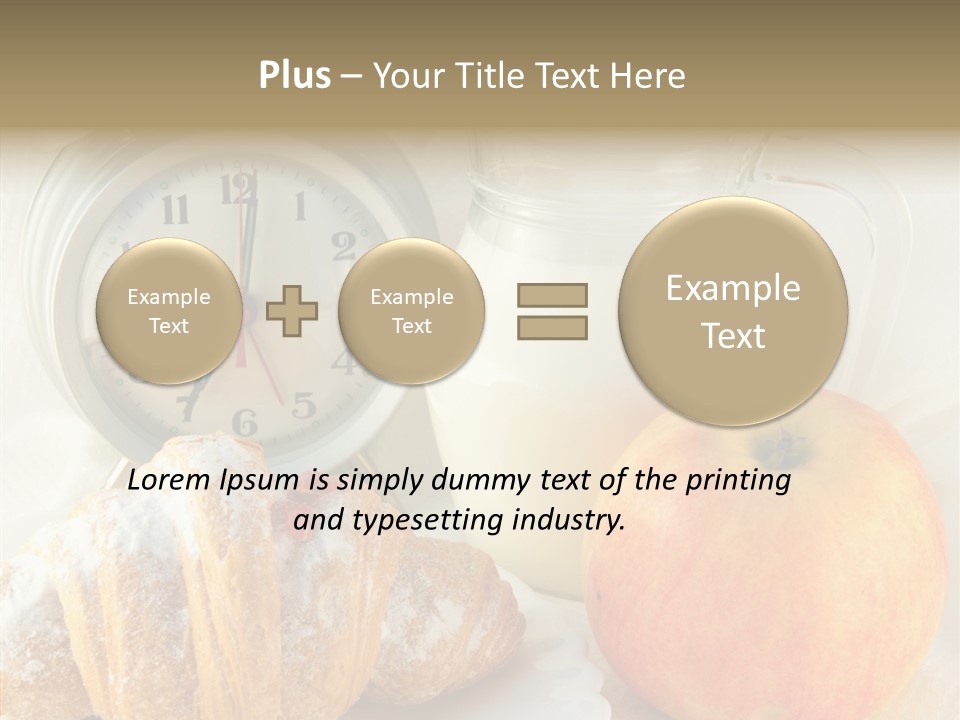 Sleep Drink Meal PowerPoint Template
