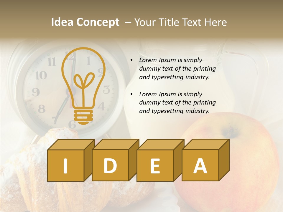 Sleep Drink Meal PowerPoint Template