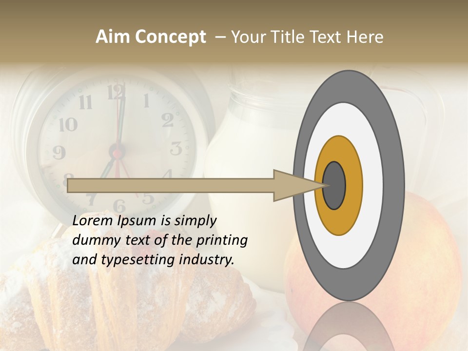 Sleep Drink Meal PowerPoint Template