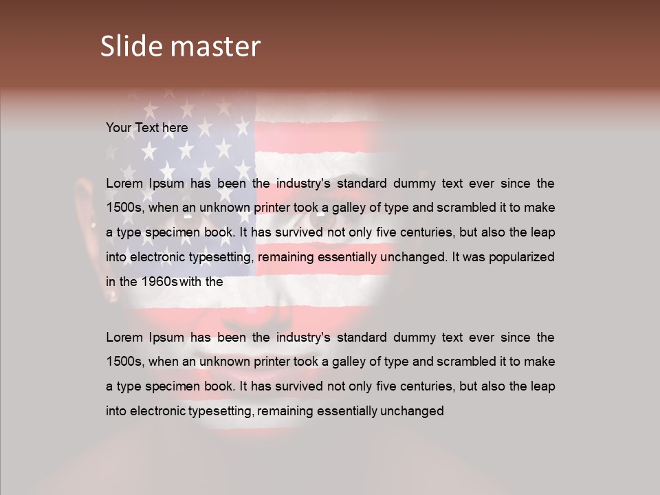 World Nationalistic Flag PowerPoint Template