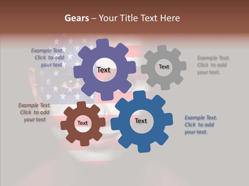 World Nationalistic Flag PowerPoint Template