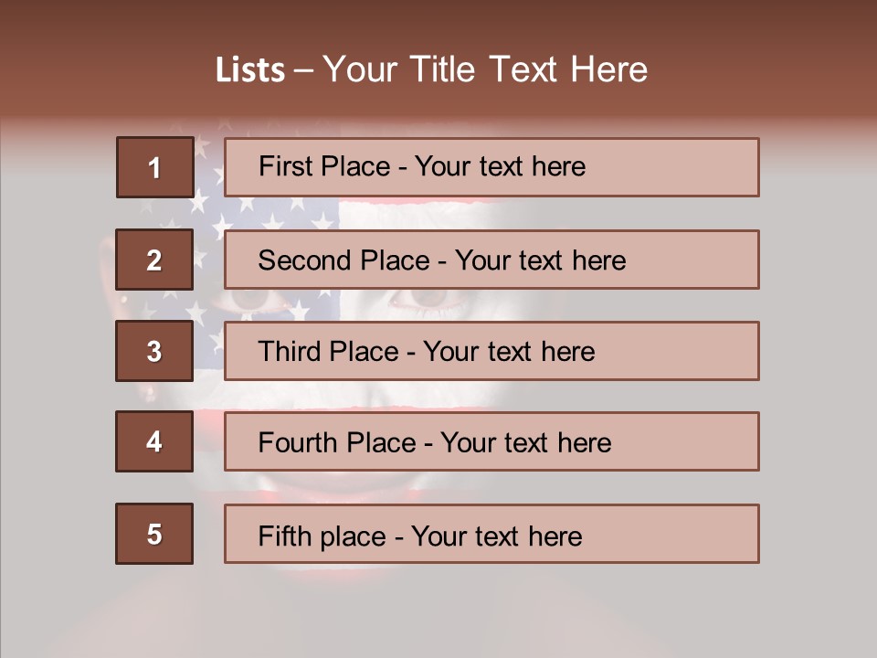 World Nationalistic Flag PowerPoint Template