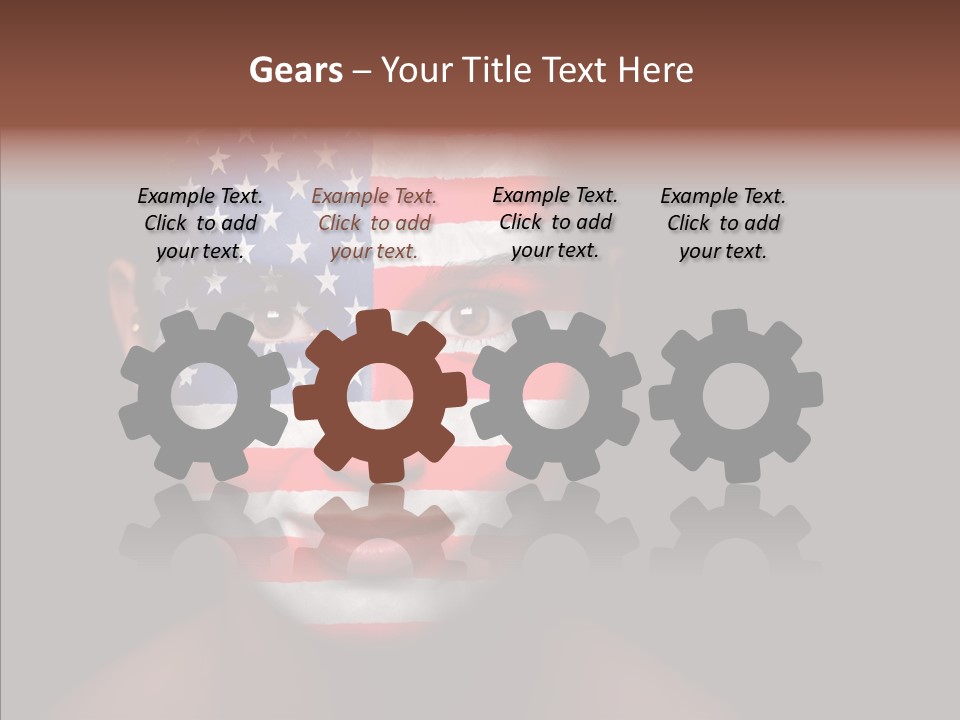 World Nationalistic Flag PowerPoint Template