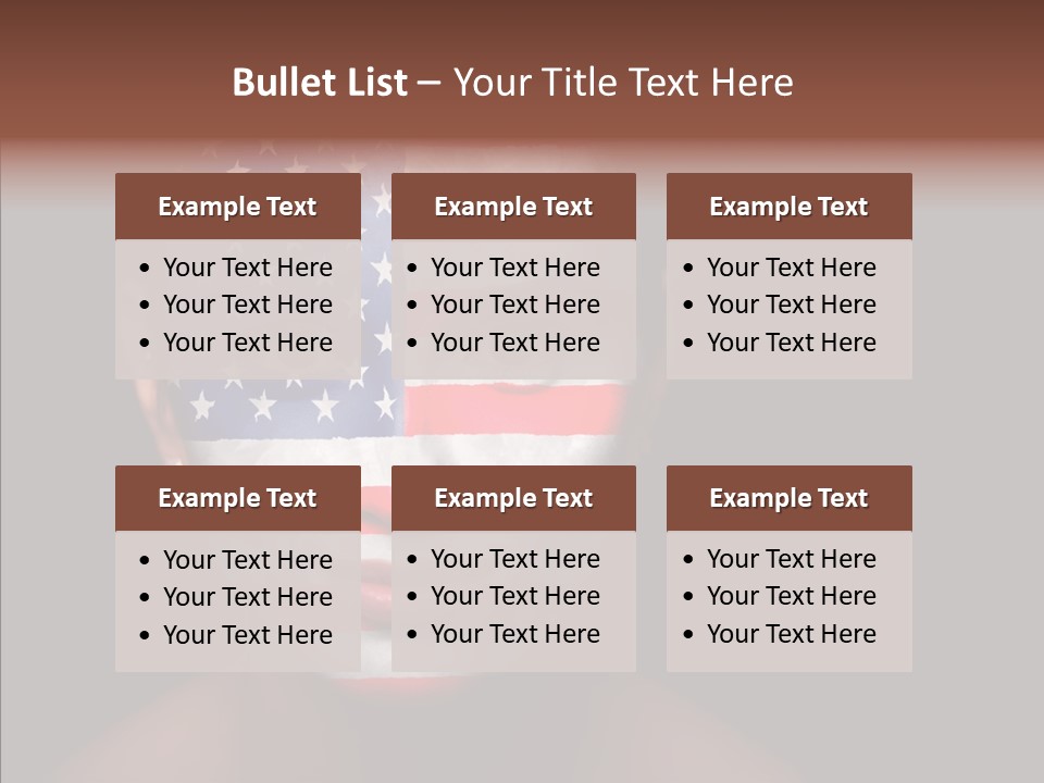 World Nationalistic Flag PowerPoint Template