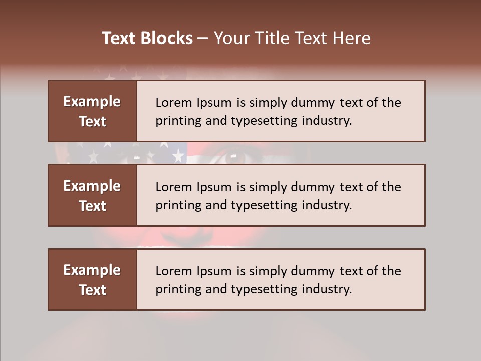 World Nationalistic Flag PowerPoint Template