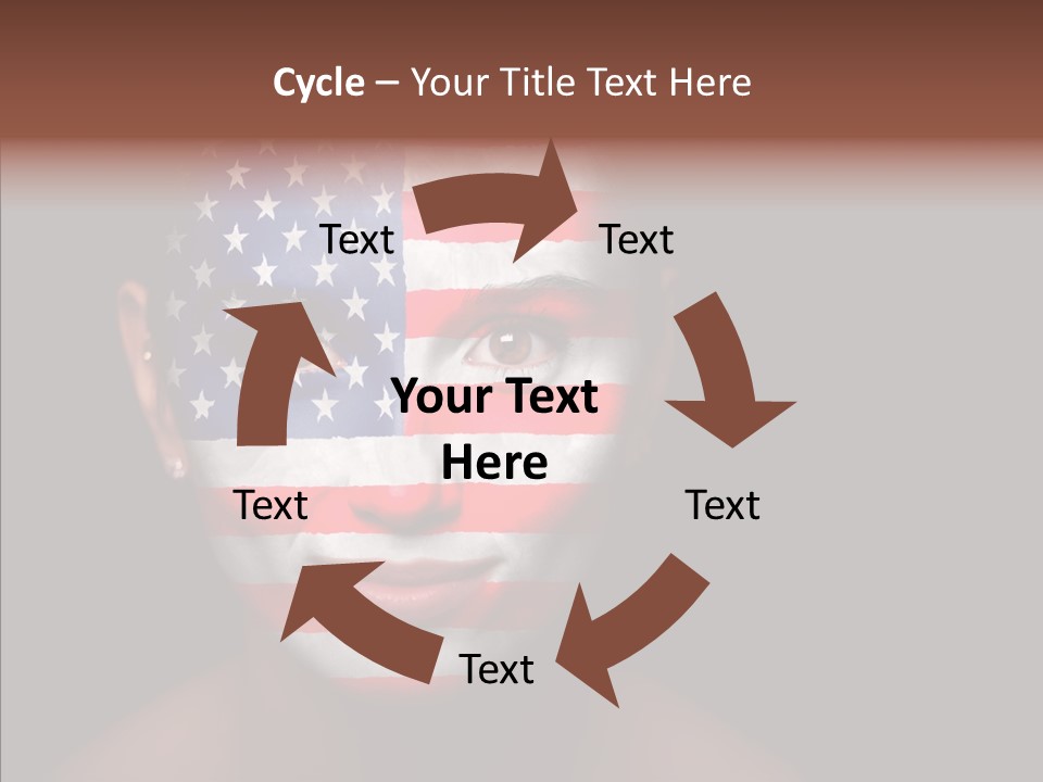 World Nationalistic Flag PowerPoint Template