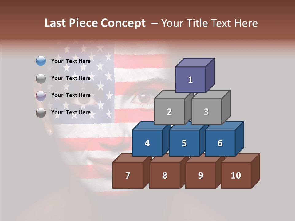 World Nationalistic Flag PowerPoint Template