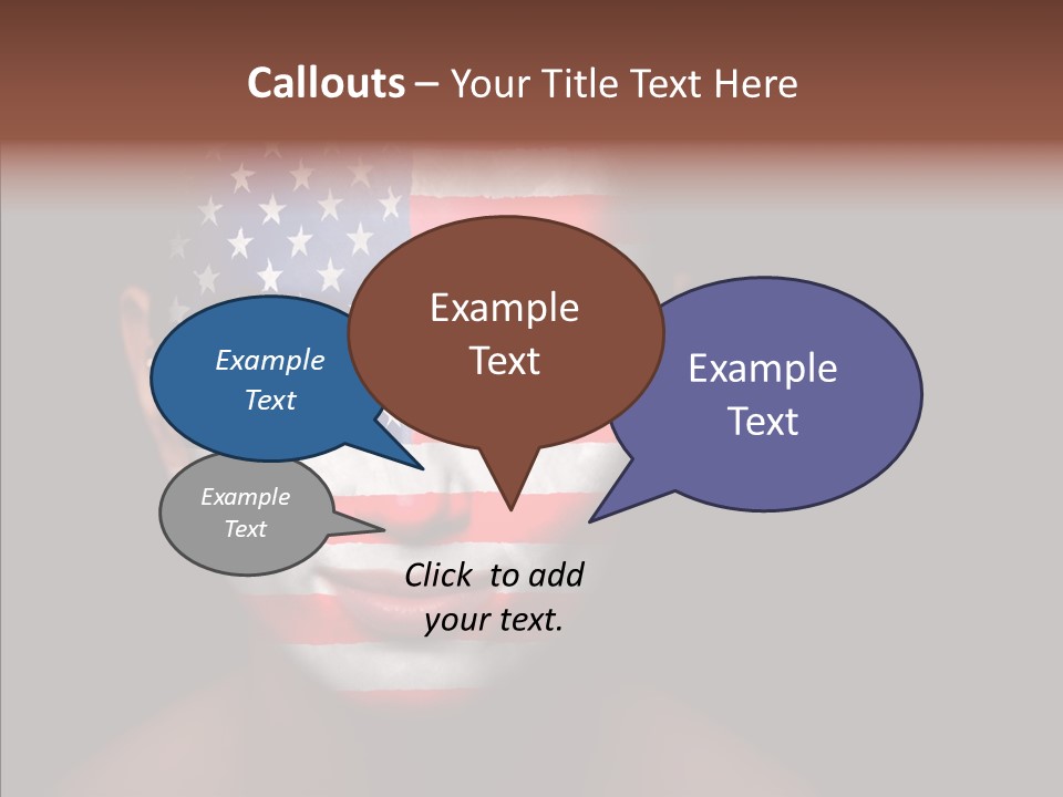 World Nationalistic Flag PowerPoint Template