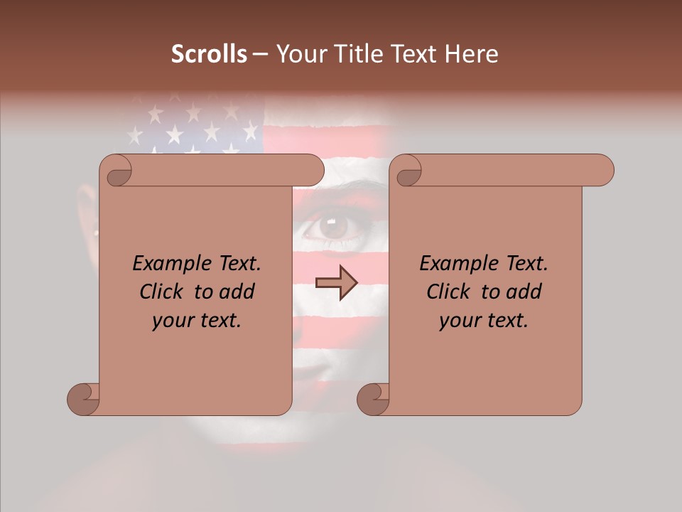World Nationalistic Flag PowerPoint Template