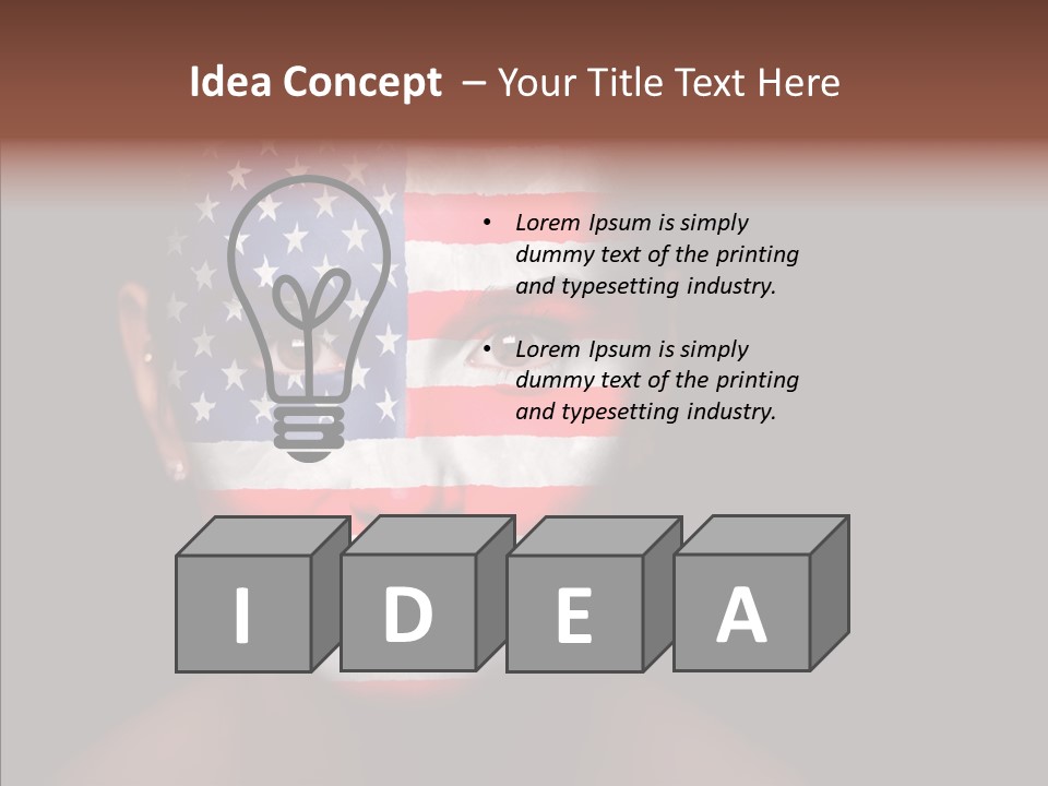 World Nationalistic Flag PowerPoint Template