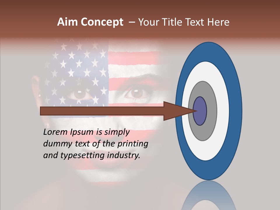 World Nationalistic Flag PowerPoint Template