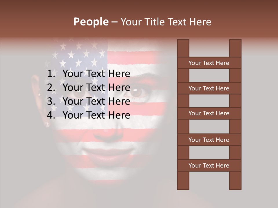World Nationalistic Flag PowerPoint Template