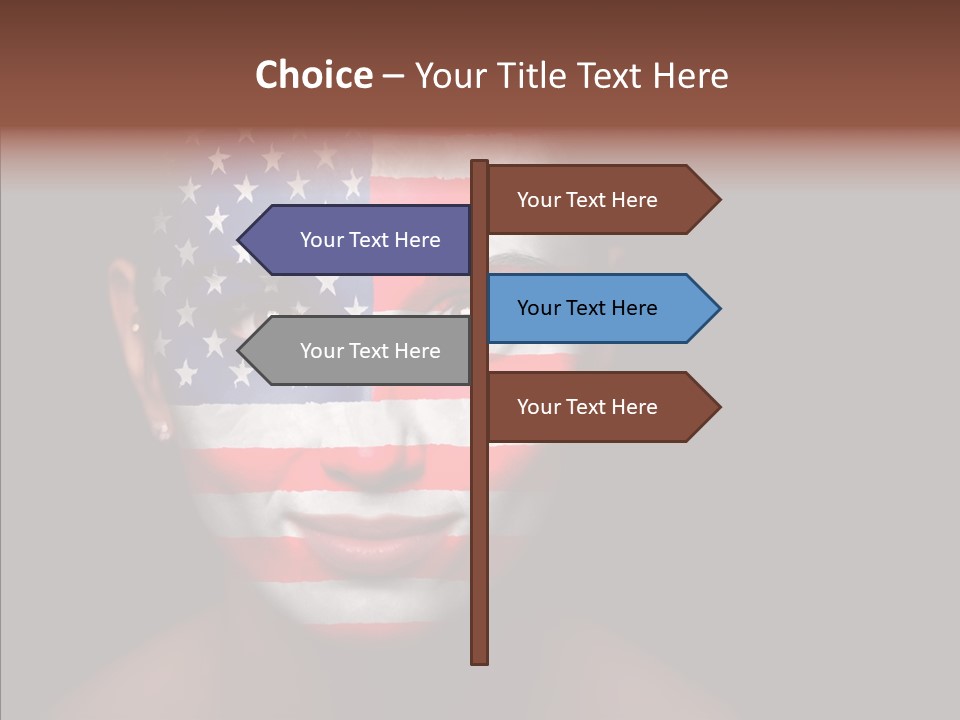 World Nationalistic Flag PowerPoint Template