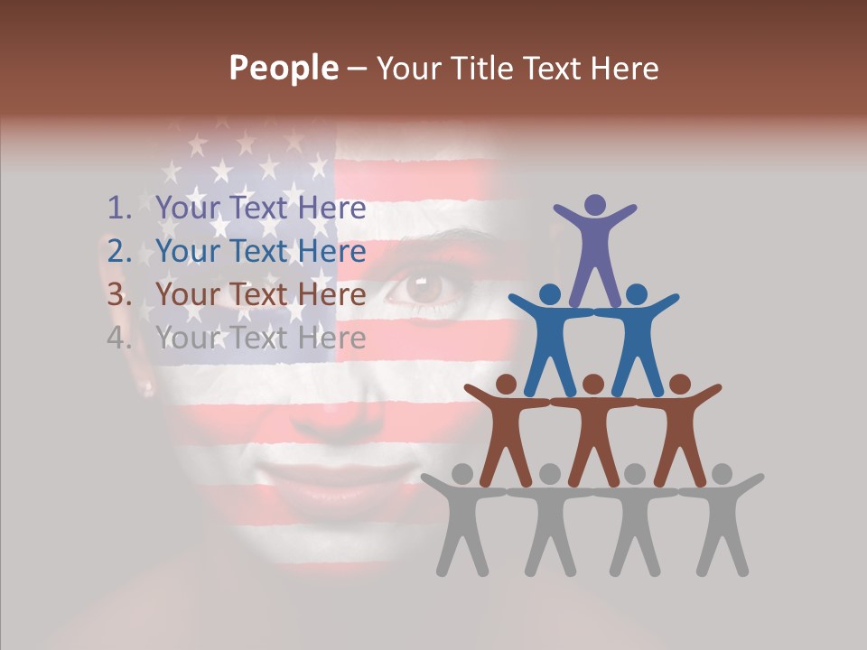 World Nationalistic Flag PowerPoint Template