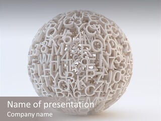 Globe Learn Uppercase PowerPoint Template