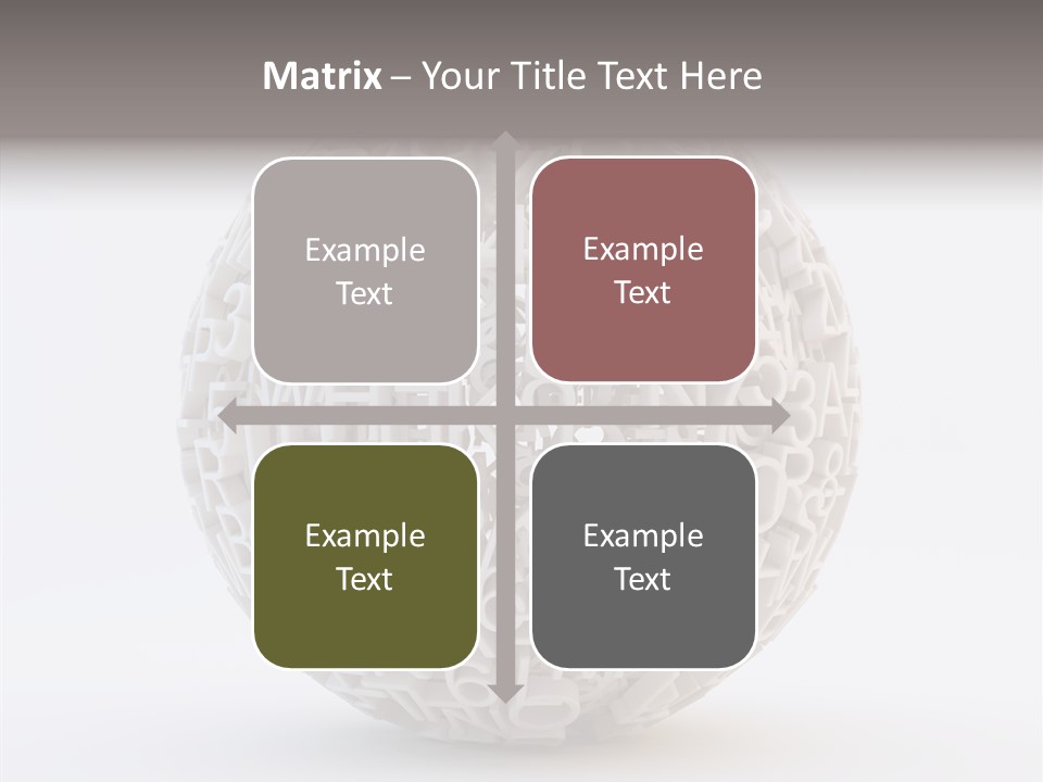 Globe Learn Uppercase PowerPoint Template