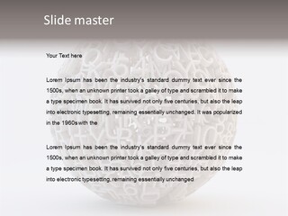 Globe Learn Uppercase PowerPoint Template
