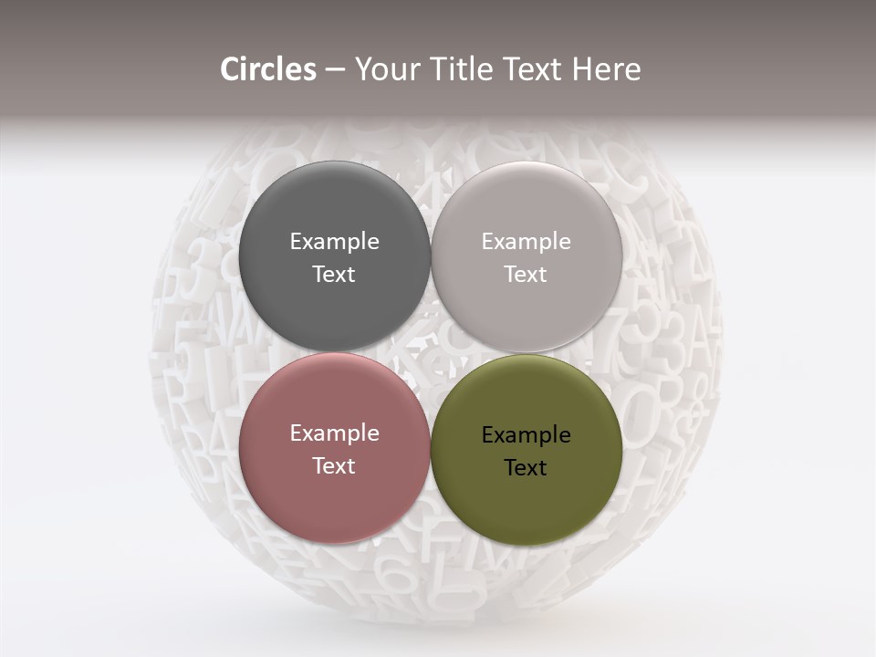 Globe Learn Uppercase PowerPoint Template