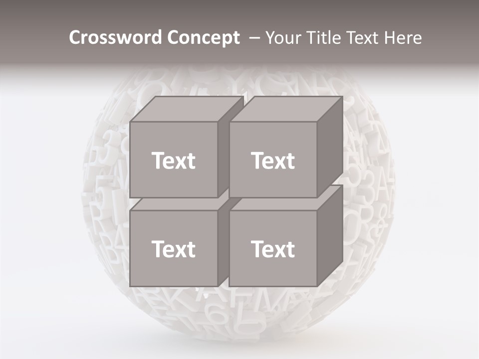 Globe Learn Uppercase PowerPoint Template