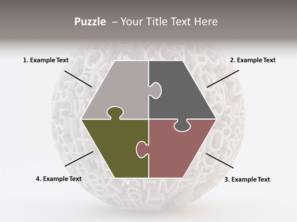 Globe Learn Uppercase PowerPoint Template