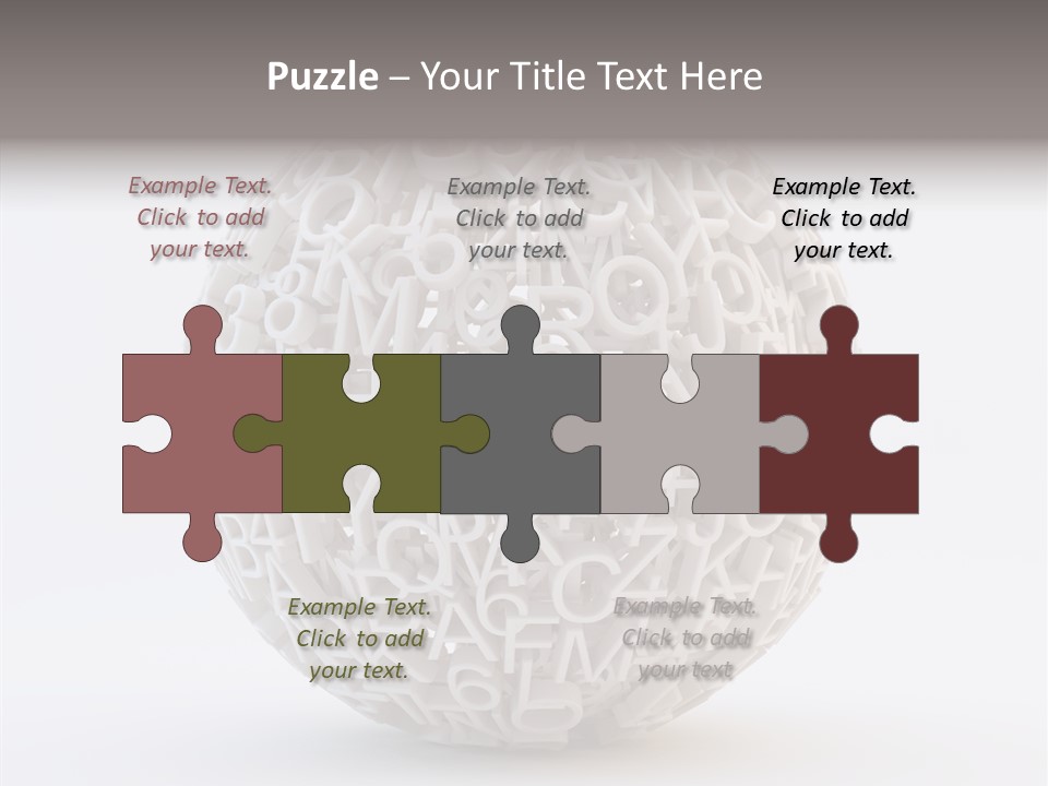 Globe Learn Uppercase PowerPoint Template
