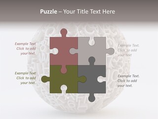 Globe Learn Uppercase PowerPoint Template