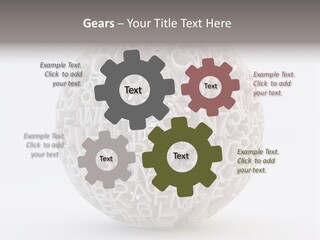 Globe Learn Uppercase PowerPoint Template