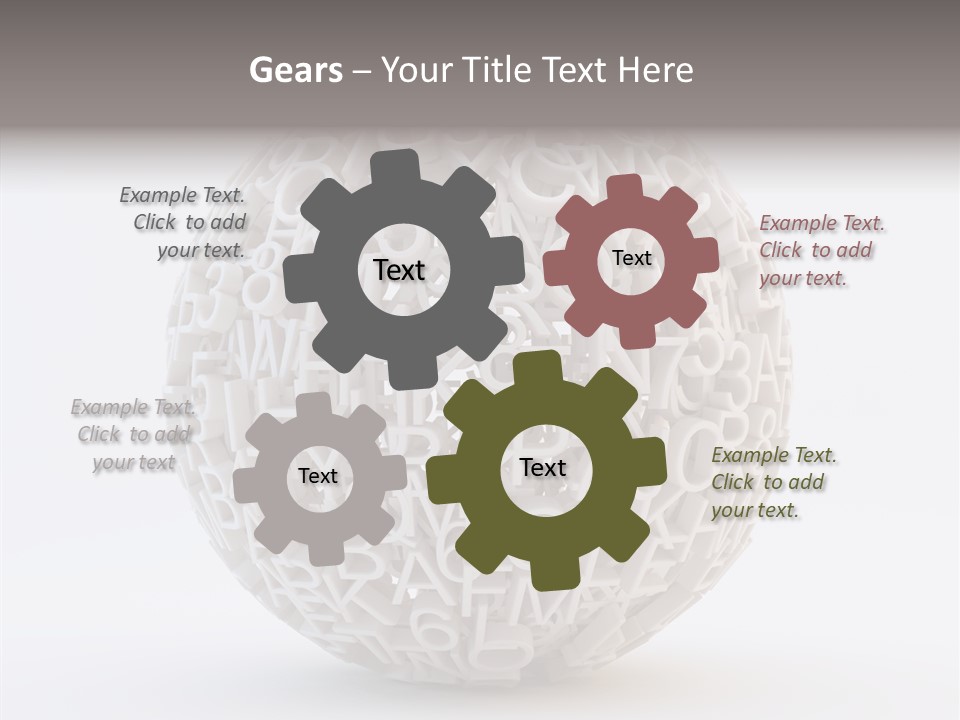 Globe Learn Uppercase PowerPoint Template
