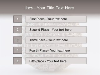 Globe Learn Uppercase PowerPoint Template