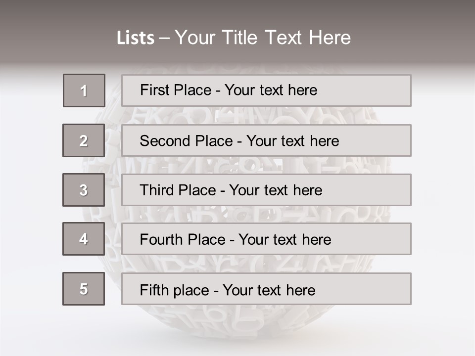 Globe Learn Uppercase PowerPoint Template