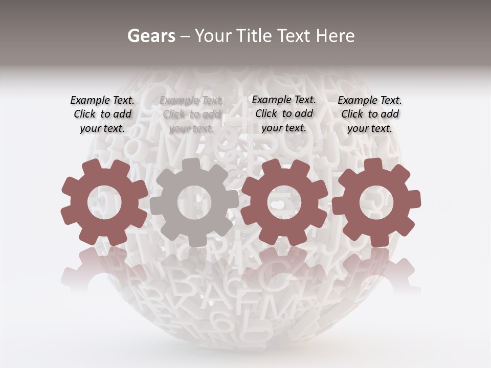 Globe Learn Uppercase PowerPoint Template