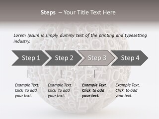 Globe Learn Uppercase PowerPoint Template