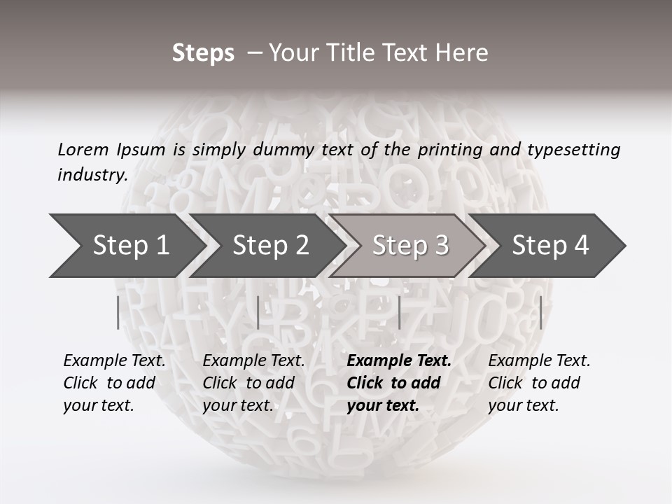 Globe Learn Uppercase PowerPoint Template